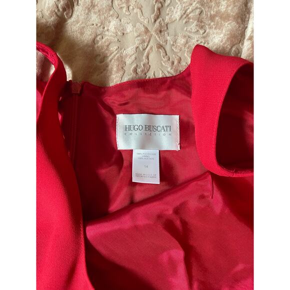 Vintage 90s Red Power Blazer & Mini Dress Set Size Large – Corp Core Bold Femme‎ - Picture 6 of 8